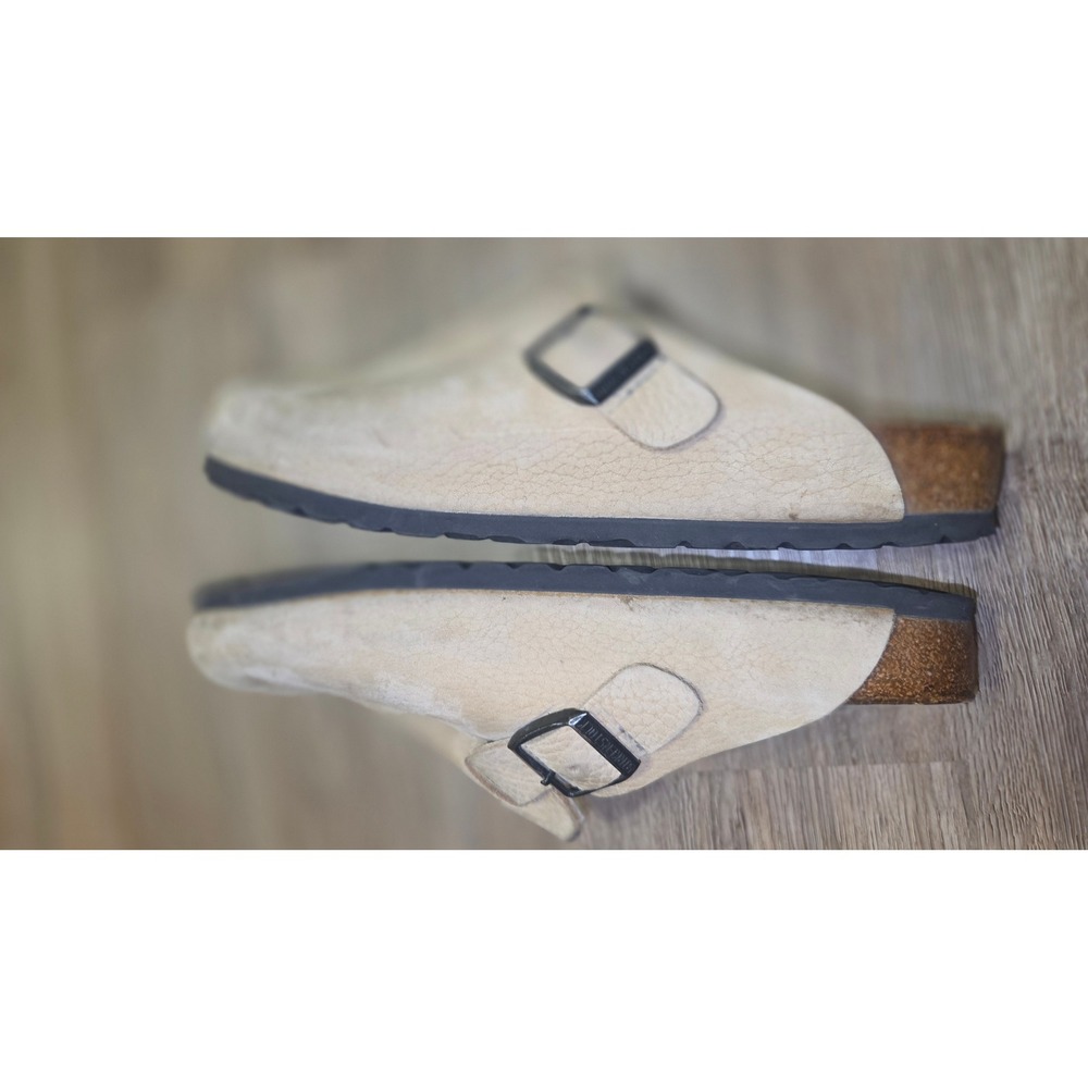 Birkenstock size 39 Suede leather Boston Mules Clogs Slip On - Picture 4 of 9